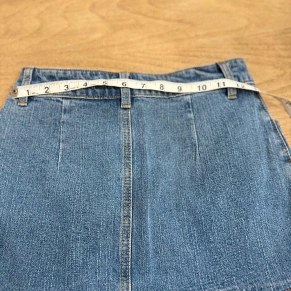 Brandy Melville j galt ruffle denim mini skirt small - Picture 6 of 6
